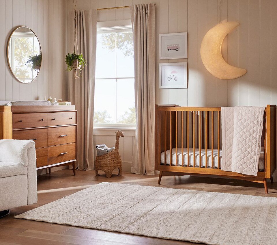 West Elm x PBK MidCentury Cot Pottery Barn Kids Australia